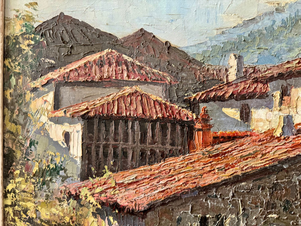 Table view of Village in the Basque Country