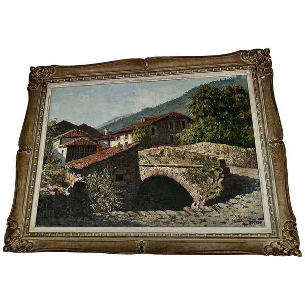 Table view of Village in the Basque Country