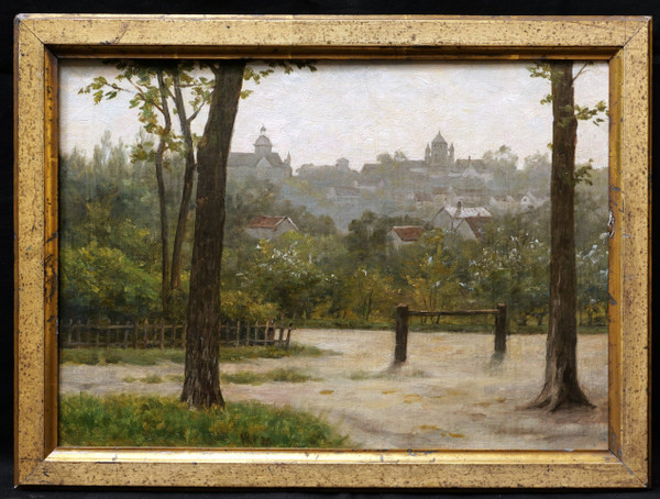 École FRANÇAISE circa 1880, Vue de Provins