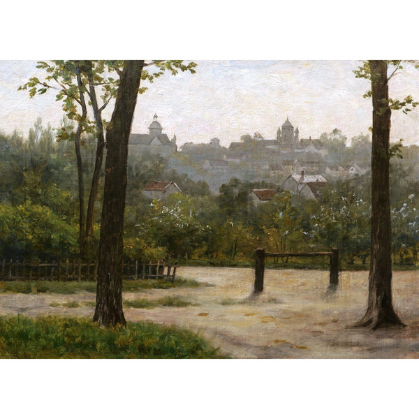 École FRANÇAISE circa 1880, Vue de Provins