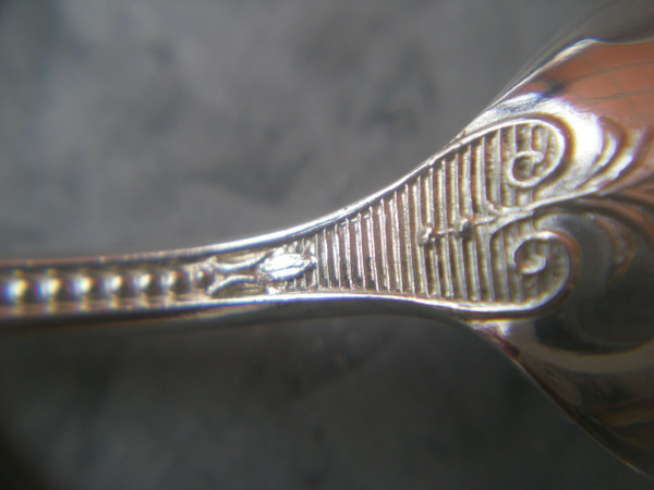9 Ercuis silver-plated moka spoons