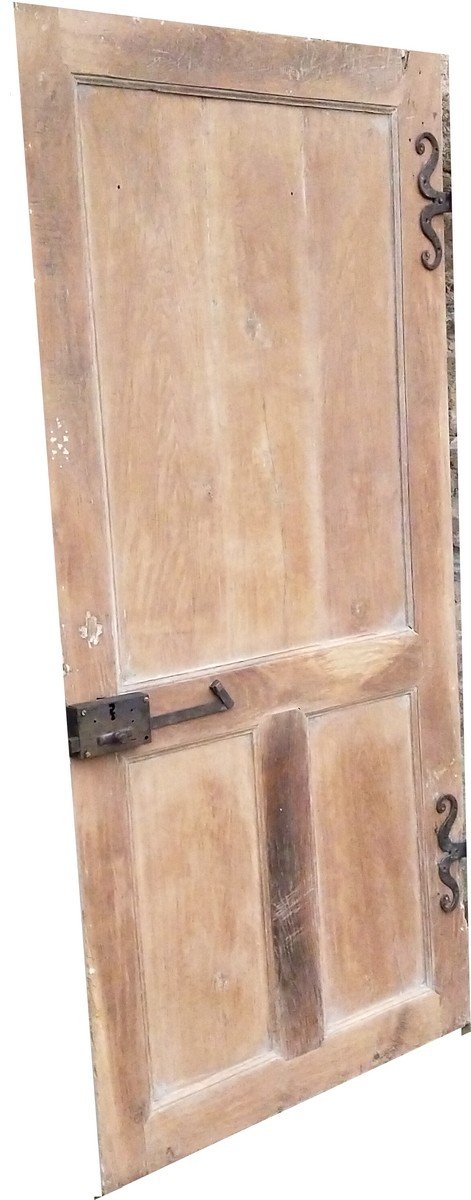 Porte Ancienne De Communication En Chêne d'époque XVIIIème Boiserie Portes
