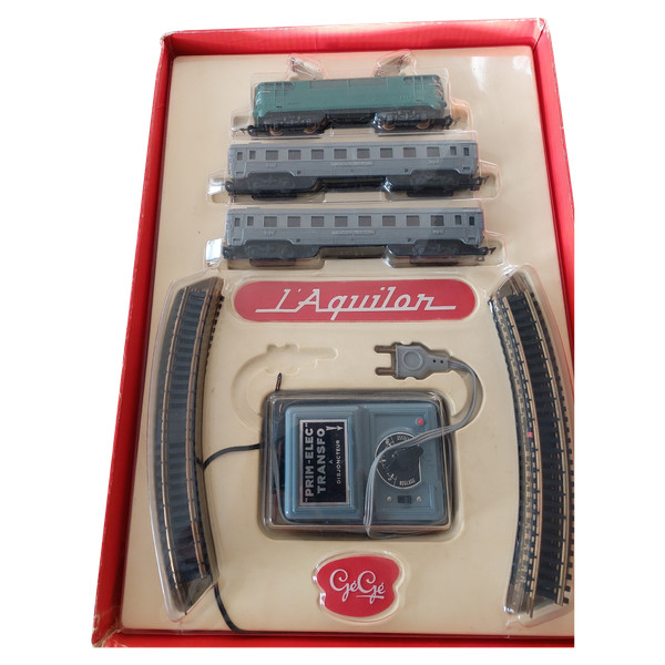 GéGé coffret train électrique L'aquilon  HO SNCF vintage