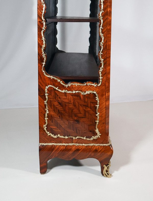 Violet wood display case, Napoleon III period