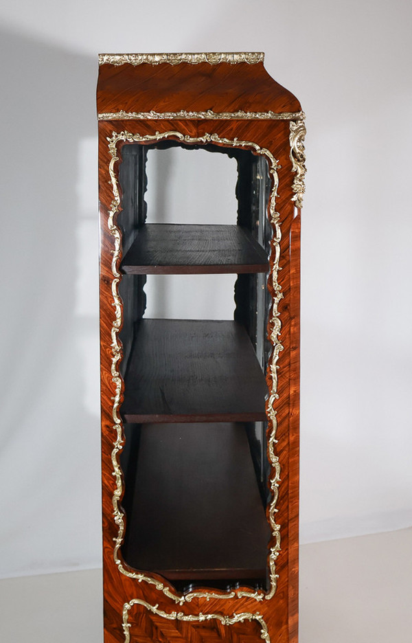 Violet wood display case, Napoleon III period