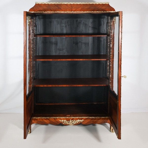 Violet wood display case, Napoleon III period