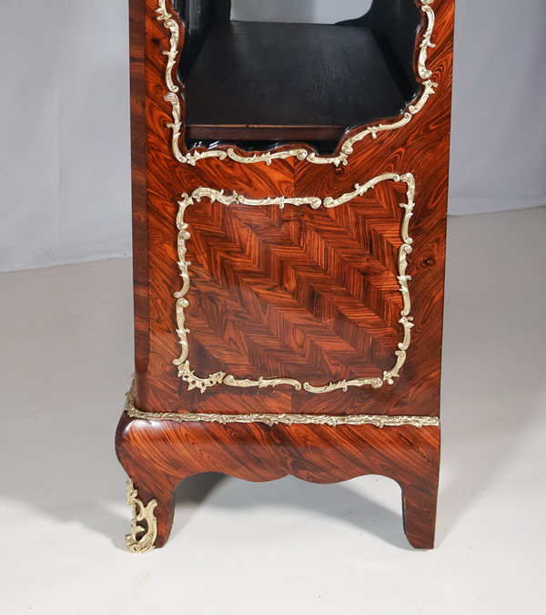 Violet wood display case, Napoleon III period