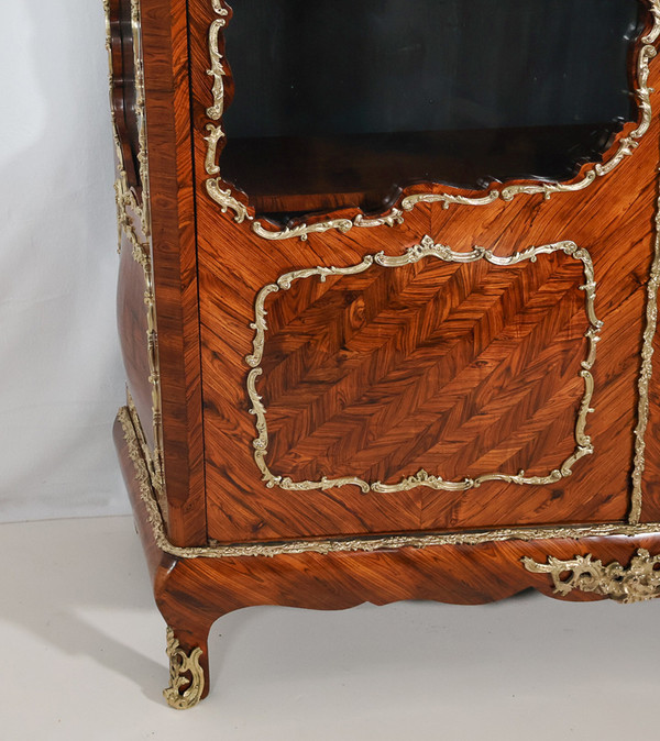 Violet wood display case, Napoleon III period