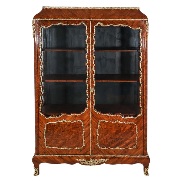 Violet wood display case, Napoleon III period