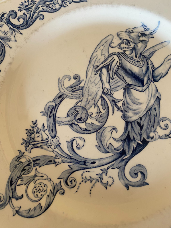 Clairefontaine earthenware plates.