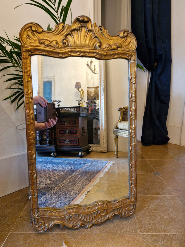 Miroir en bois Doré 