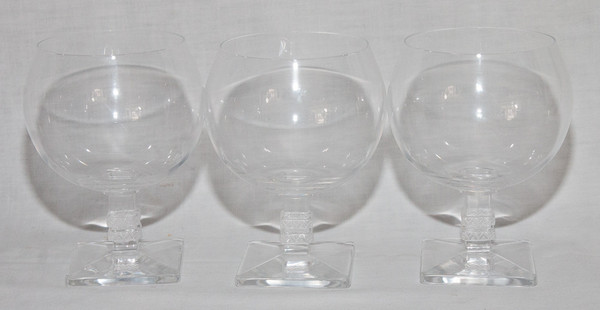  Série De 6 Verres En Cristal Modèle Argos De Lalique 