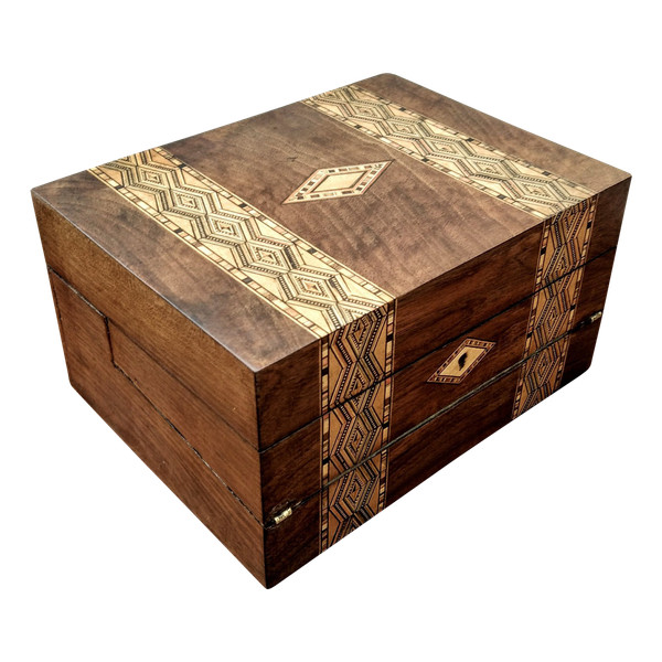 Jewelry box and writing case 