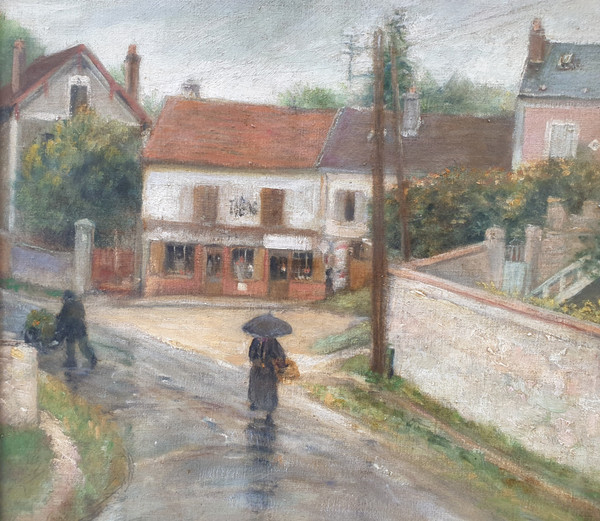 Alfred LAVERGNE - The village of Santeuil in Val-d-Oise