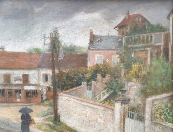 Alfred LAVERGNE - The village of Santeuil in Val-d-Oise