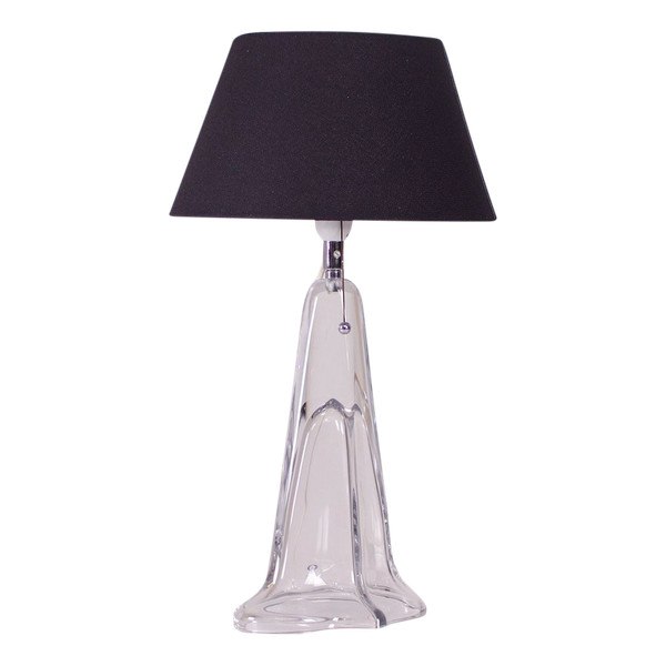 Floor lamps in transparent half crystal.