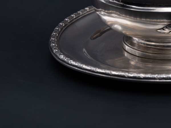 Saucière en argent massif, fin XIXe / début XXe siècle