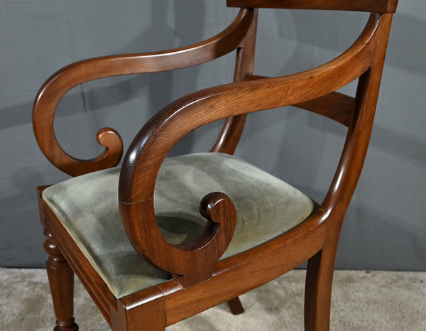 Fauteuil à Crosses en Acajou, époque Victorienne, Angleterre – 2ème partie XIXe