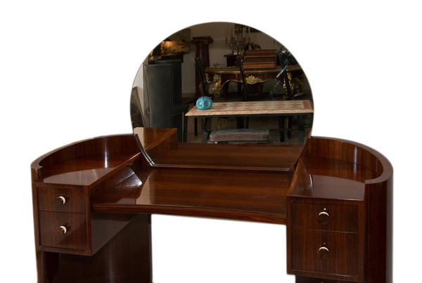 Coiffeuse Et Son Pouf époque Art Déco 