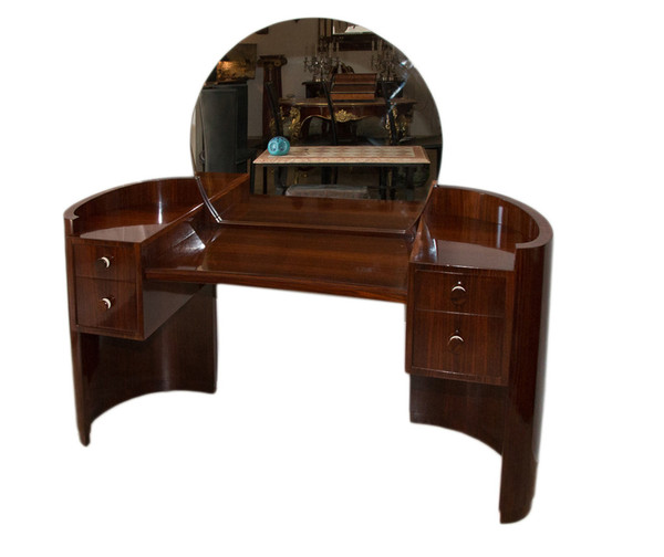 Coiffeuse Et Son Pouf époque Art Déco 