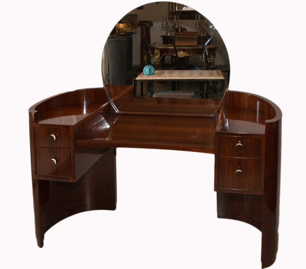 Coiffeuse Et Son Pouf époque Art Déco 