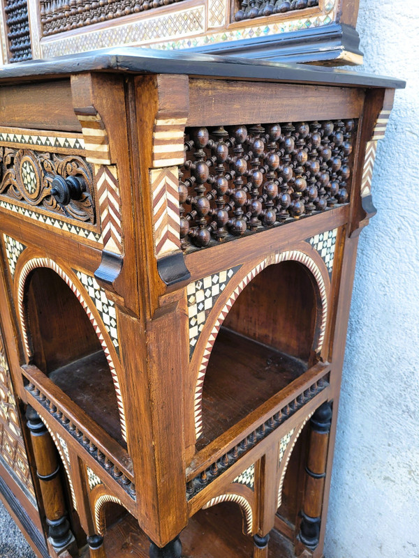 G Parvis, Console + Miroir, école De Madrassa, XIXème Siècle