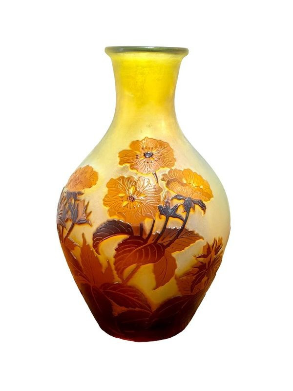 Emile Gallé Vase „Blumendekor“
