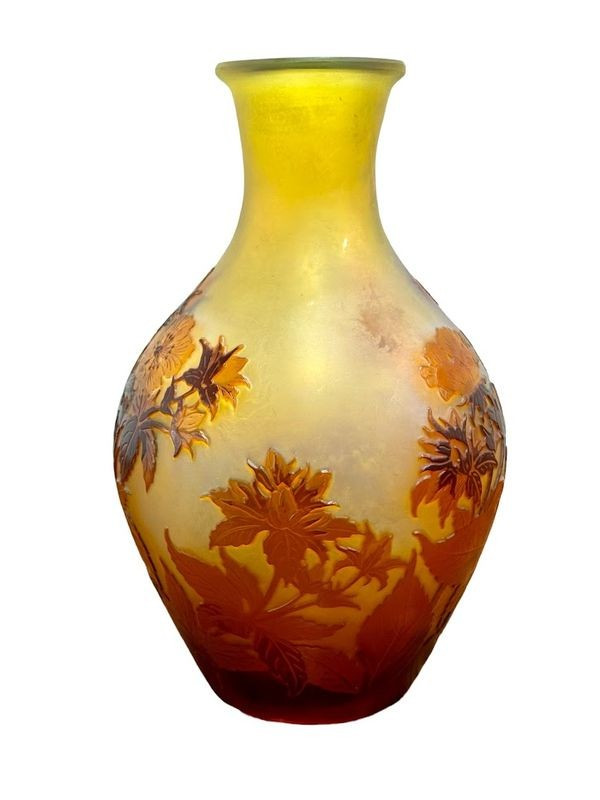 Emile Gallé Vase „Blumendekor“