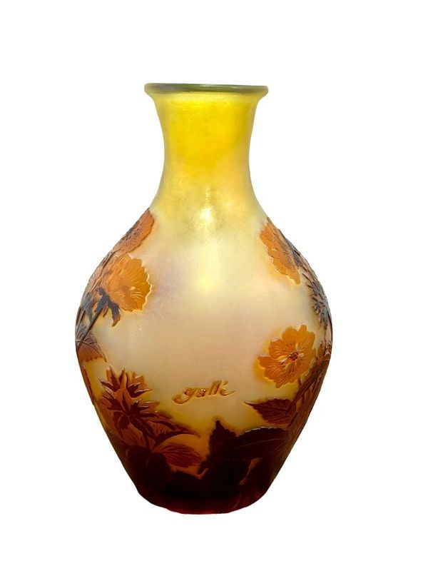 Emile Gallé Vase „Blumendekor“