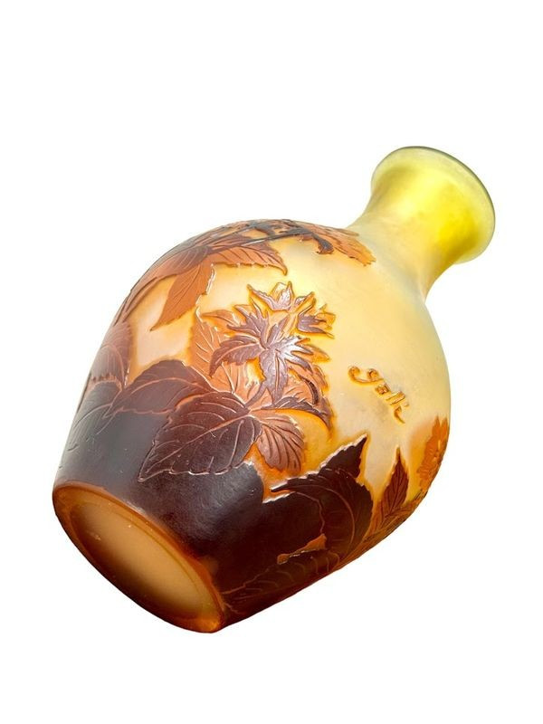 Emile Gallé Vase „Blumendekor“