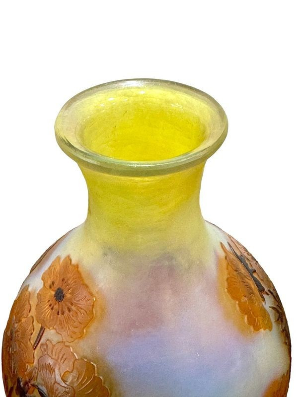 Emile Gallé Vase „Blumendekor“