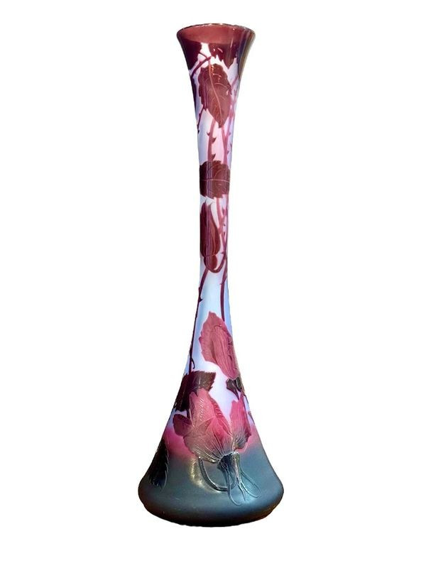 D'argental Soliflore Vase „Aux Roses“