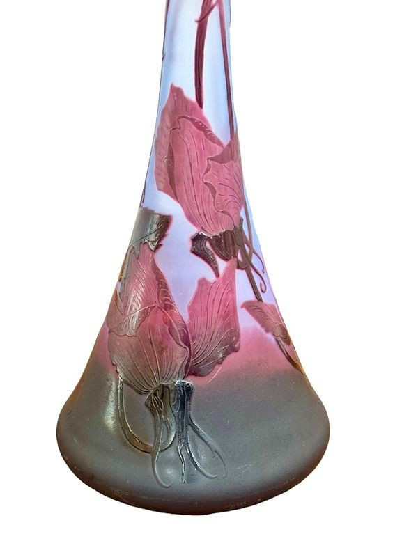 D'argental Soliflore Vase „Aux Roses“