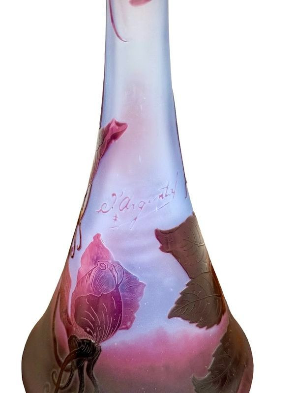 D'argental Soliflore Vase „Aux Roses“