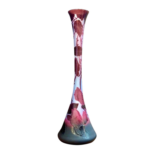 D'argental Soliflore Vase „Aux Roses“