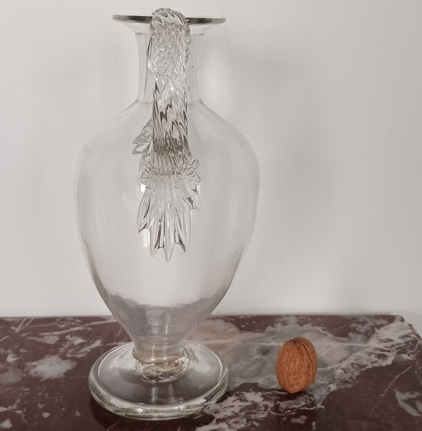 Fine XVIII secolo - grande vaso a balaustro neoclassico in vetro soffiato - Luigi XVI