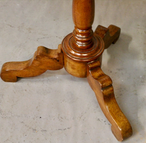 Guéridon Violon Sur Pied Tripode En Olivier 