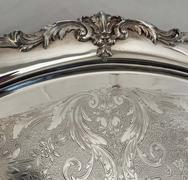 Large Reed & Barton Silver Metal Tray  