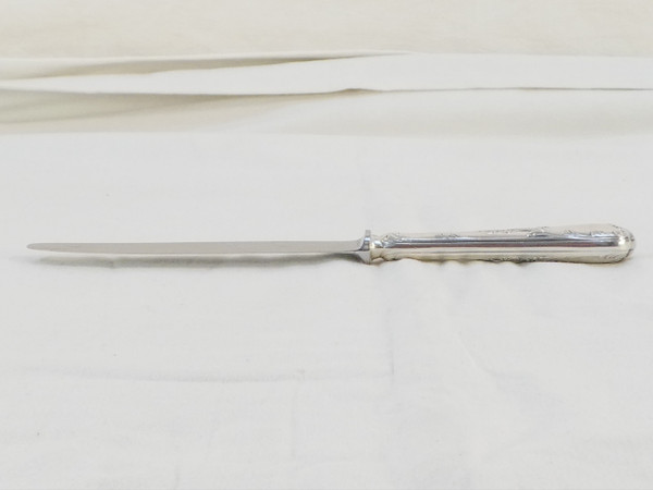 CHRISTOFLE 12 Coltelli grandi in metallo argentato modello MARLY lama in acciaio inox