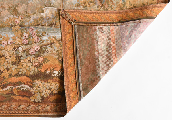 Mechanical tapestry representing green landscape