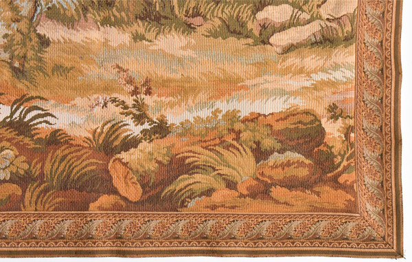 Mechanical tapestry representing green landscape