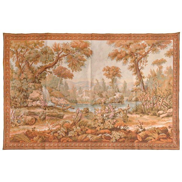 Mechanical tapestry representing green landscape