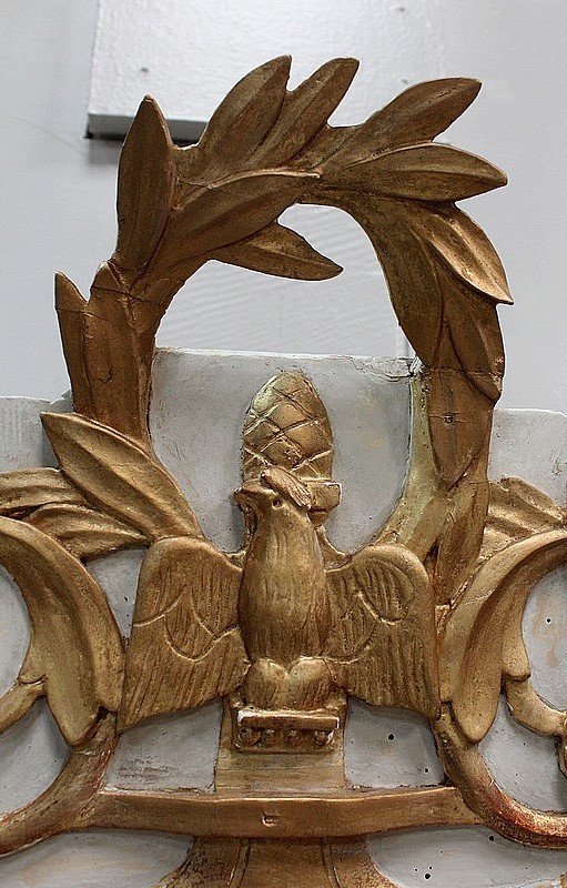 Small Golden Wood Mirror, Louis XVI Style - Early 20th Century