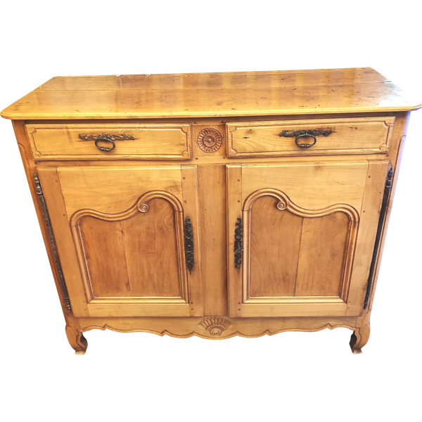 Credenza in ciliegio biondo Luigi XV del primo Ottocento
