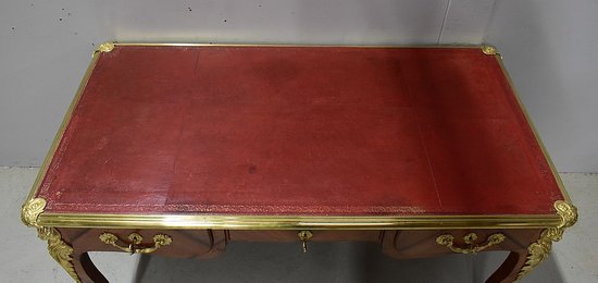 Bureau d’Apparat en Placage de Bois de Rose, style Louis XV - XIXe