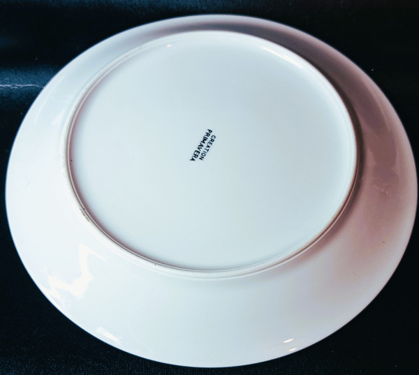 Assiette décorée par Jeannine Hétreau ​​​​​​​ décor Marguerite pour Primavera vers 1950