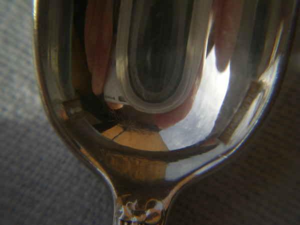 12 silver-plated espresso/moka spoons Rubans model Orfèvrerie Christofle