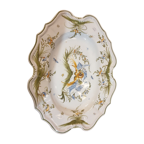 Large earthenware dish from Moustier