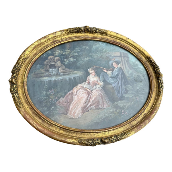 Gouache Im Geschmack des Metzgers Anfang 20.