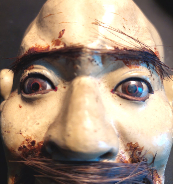 Masque de Nô de théâtre époque fin XIXème siècle